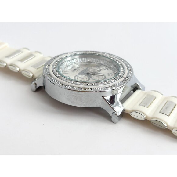 Carbon Elements Silicone Chronograph Vintage Unisex Wristwatch - 56mm - WORKS! - Picture 4 of 11